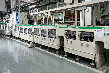 Vacuum etched DES line